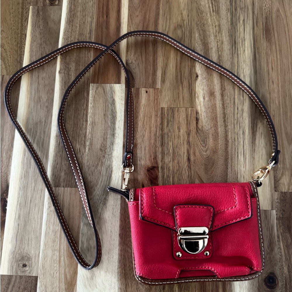 Women’s Red Leather Crossbody Bag - KGB studios